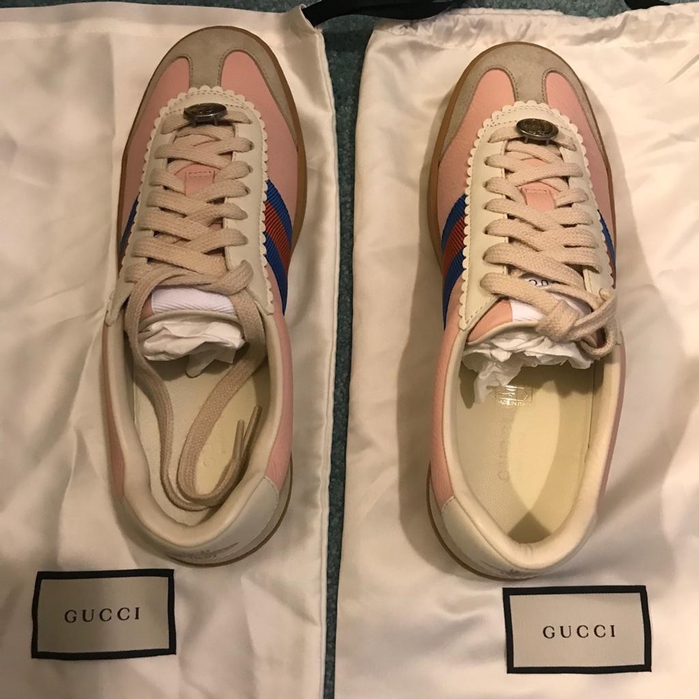 Authentic Gucci Pink Sneakers